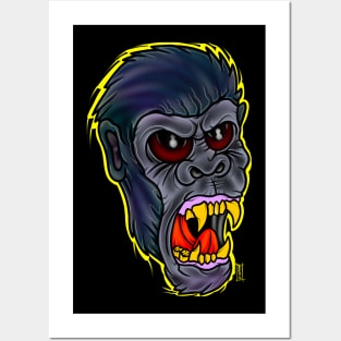 Angry Gorilla Posters and Art